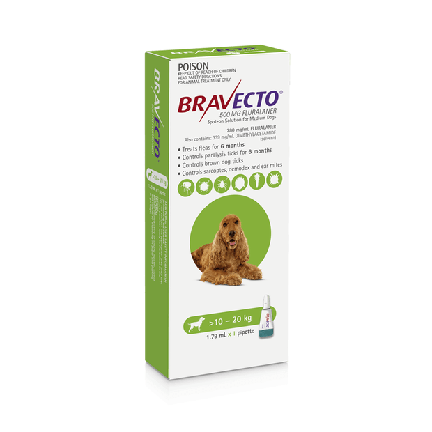 Bravecto Spot On For Dogs Green image 0
