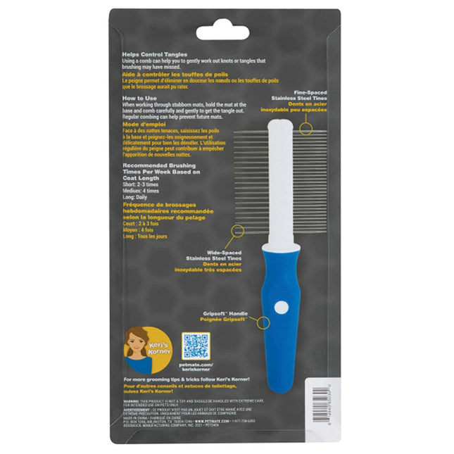 JW GripSoft DOUBLE SIDED COMB 21.5cm image 1