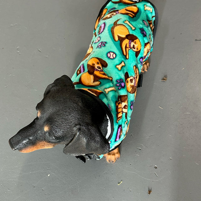 Puppy Dog and Food Indoor Winter Jacket image 1