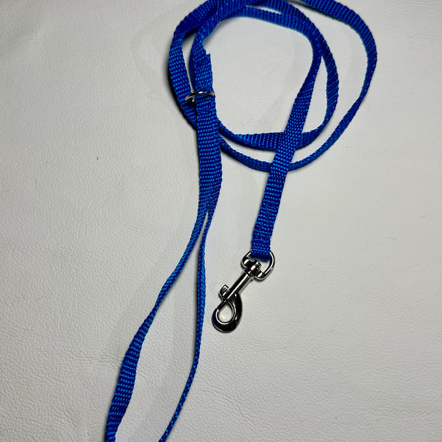 Puppy/Small Dog Plain Blue 1.2m x 10mm wide Lead image 0