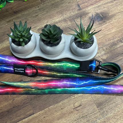 Adult Dog Fancy Coloured Lightning 1.5m x 25mm Lead image 0