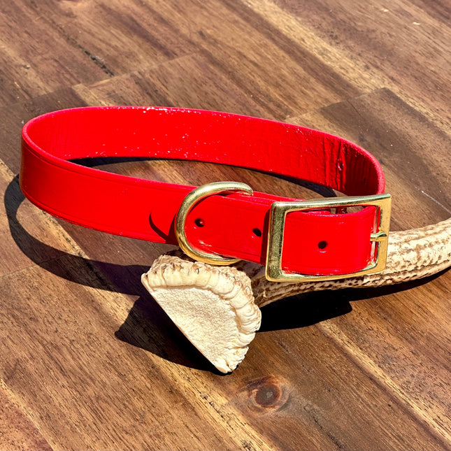 Hand Painted Leather -  Red image 0