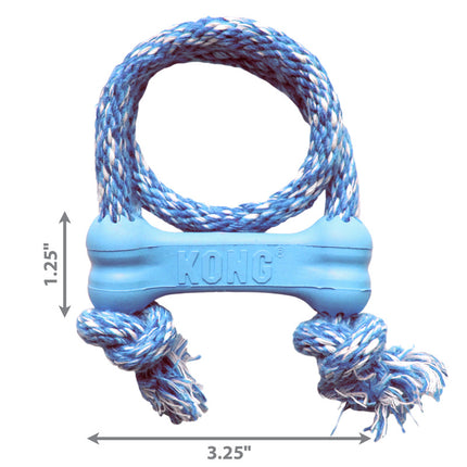 KONG® Puppy Goodie Bone w/Rope XS image 2