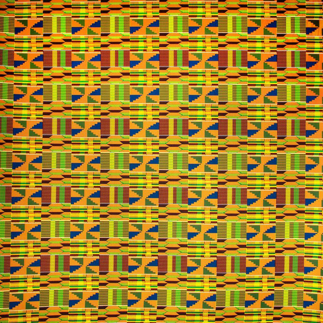 Training Mat - American Canvas - Kente Yellow Square image 0