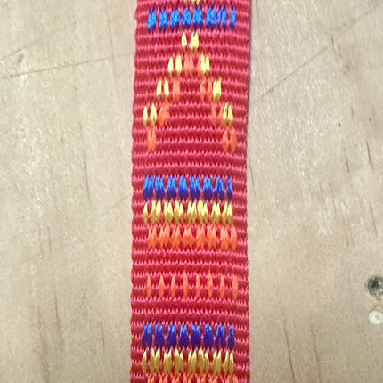 Reactive Fancy Indian Motif Red 1.5m x 25mm Lead image 0