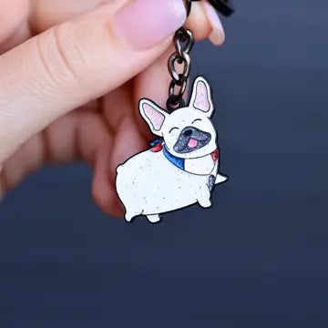 Keyring - Frenchie  - White image 0
