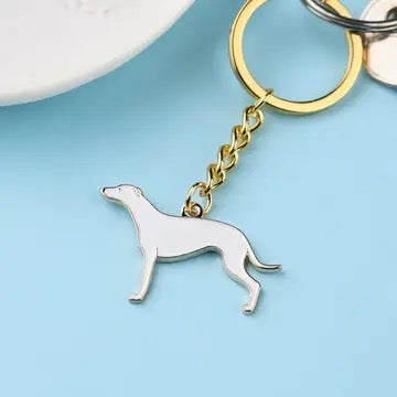 Keyring - Greyhound - White image 0