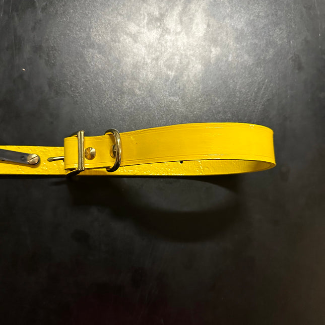 Hand Painted Leather -  Thunder Yellow image 0