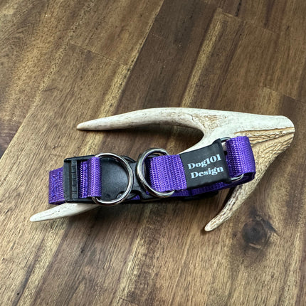 Purple - Black Clip Double Up Collar image 0