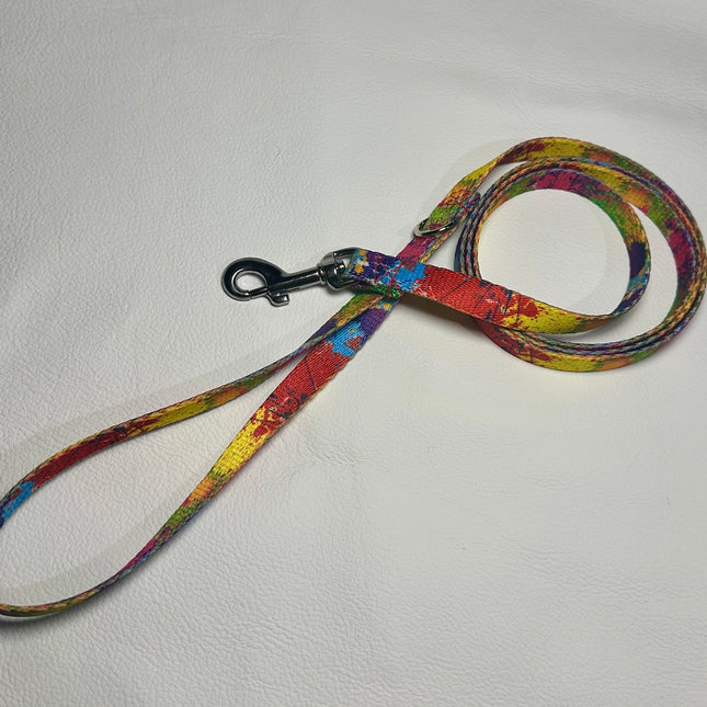 Puppy/Small Dog Paint Splash 1.2m x 15mm Lead image 0