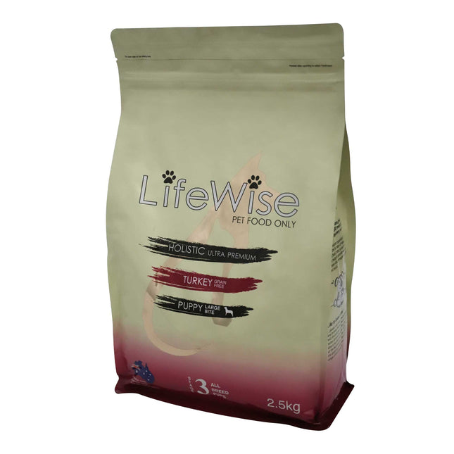 LIFEWISE PUPPY (STAGE 3) GRAIN FREE TURKEY LAMB VEG LARGE BITES image 0