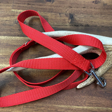 Puppy/Small Dog Plain 1.2m x 20mm Red Lead image 0