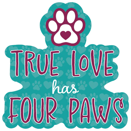True love has four paws sticker image 0