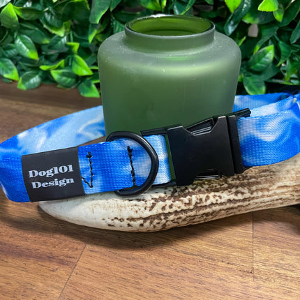 Blue Smoke Metal Clip Collar image 0