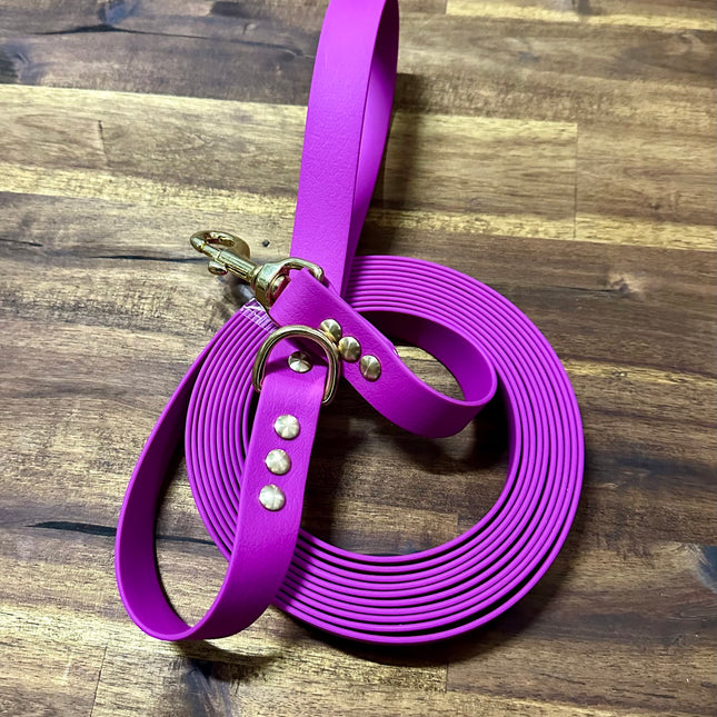 Lead 5m Lilac Biothane Beach - Brass Fittings image 0