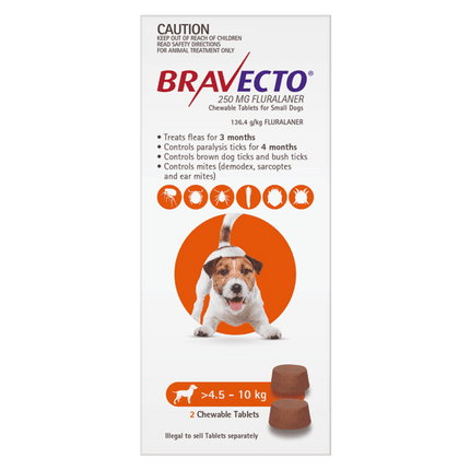 Bravecto Chew Orange for Small Dogs image 0