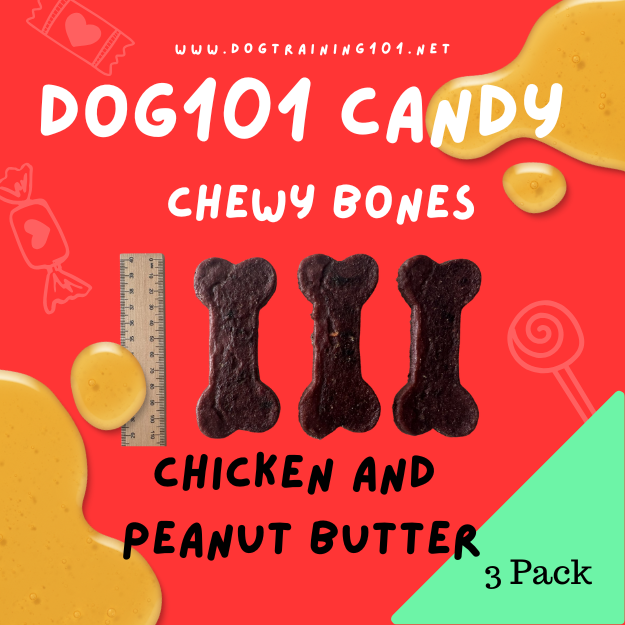 Chicken and Peanut Butter Chewy Bones image 0