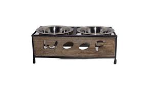 Loving Pets Wooden Woof Dog Diner 0.5L image 0