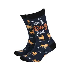 Socks - No 1 Dog Dad - Men image 0