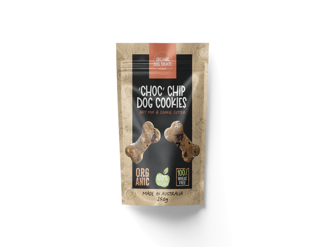 Organic Dog Treats - ‘Choc’ chip dog cookies dry mix image 0