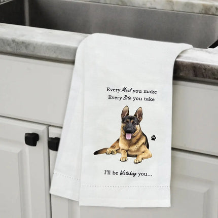 Tea Towel - German Shepherd Kitchen Towel image 0