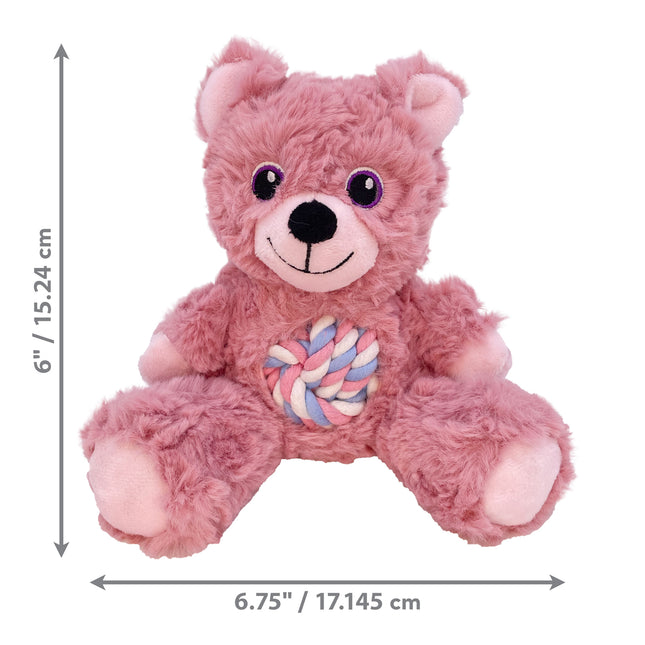 KONG Knots Teddy Plush Squeaky Assorted Small Toy image 1