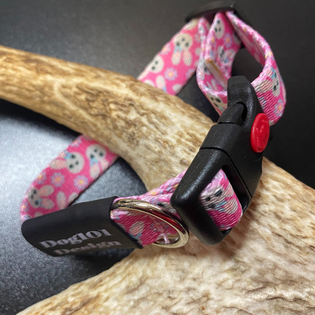 Bunny Webbing Collar (Small/Puppy) image 0