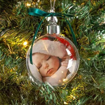 Empty - 80mm Acrylic Photo Ball Ornament image 0