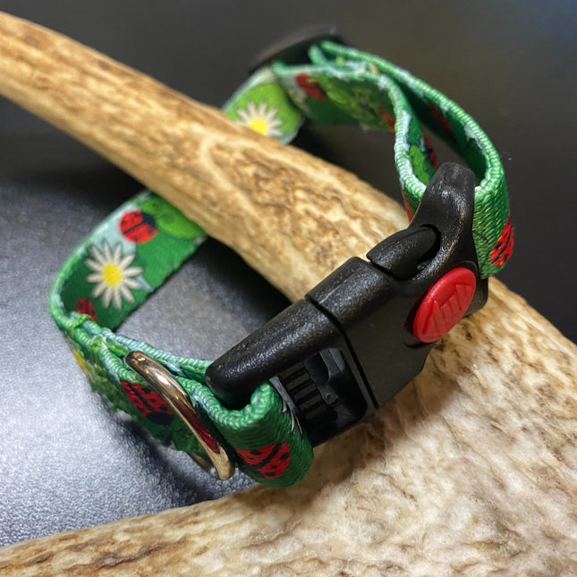 Ladybug Webbing Collar (Small/Puppy) image 0