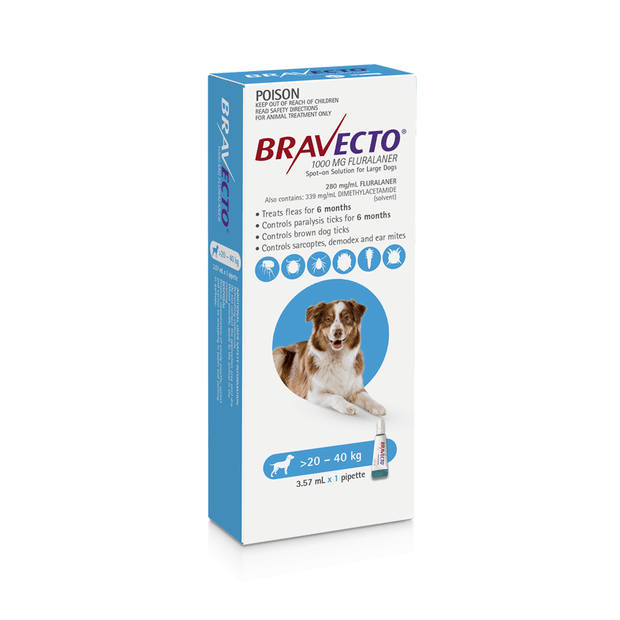 Bravecto Spot On For Dogs Blue image 0